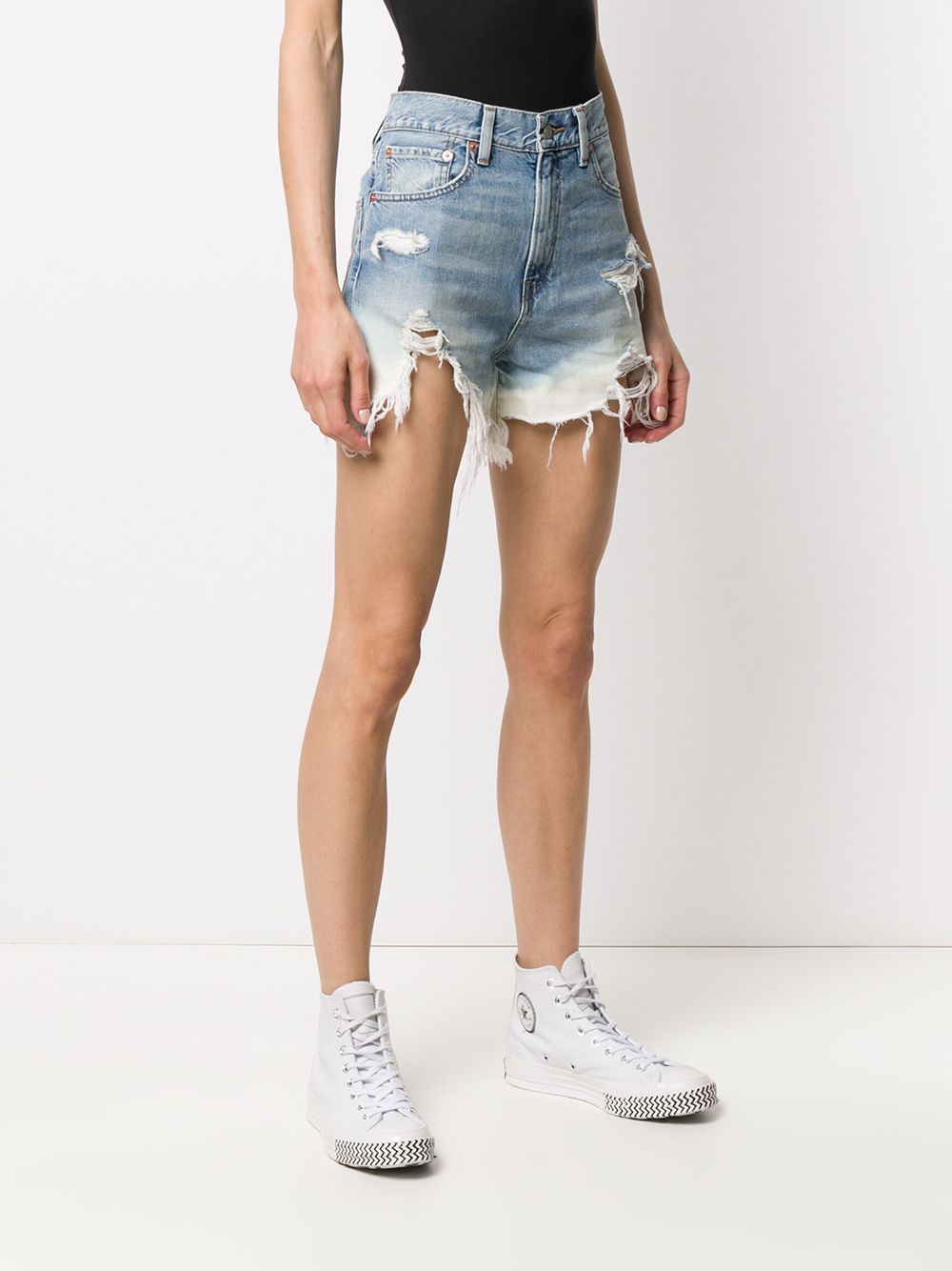 фото Denimist ripped denim shorts