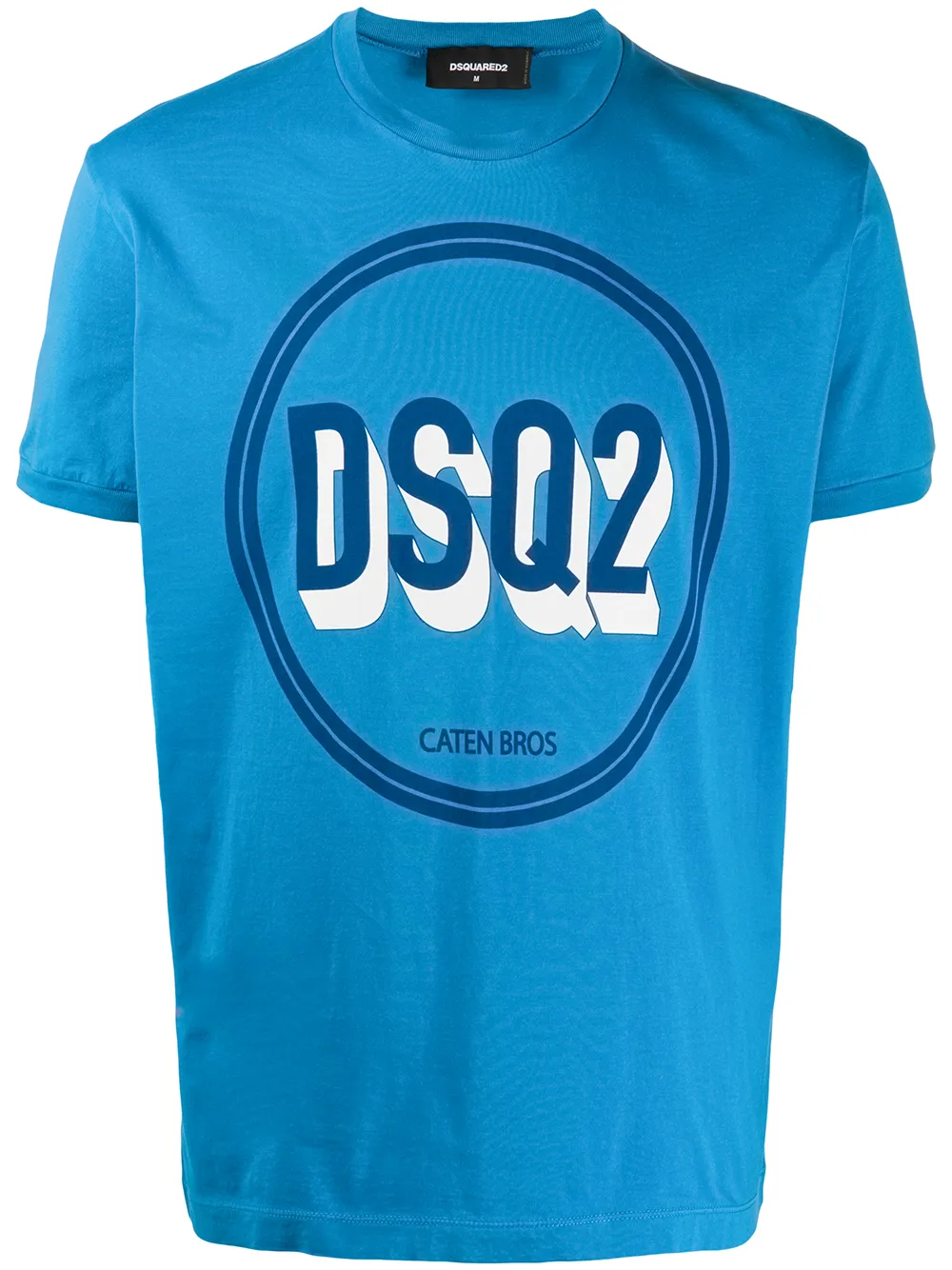 

Dsquared2 playera con estampado de círculo y logo - Azul