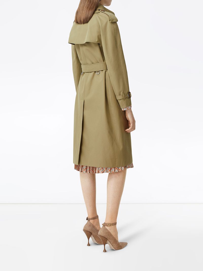 Shop Burberry Animalia Print-lined Gabardine Trench Coat In Neutrals