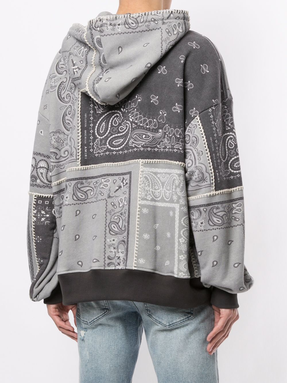 amiri printed hoodie