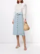 الصورة 2 من Ulla Johnson تنورة جينز ميدي