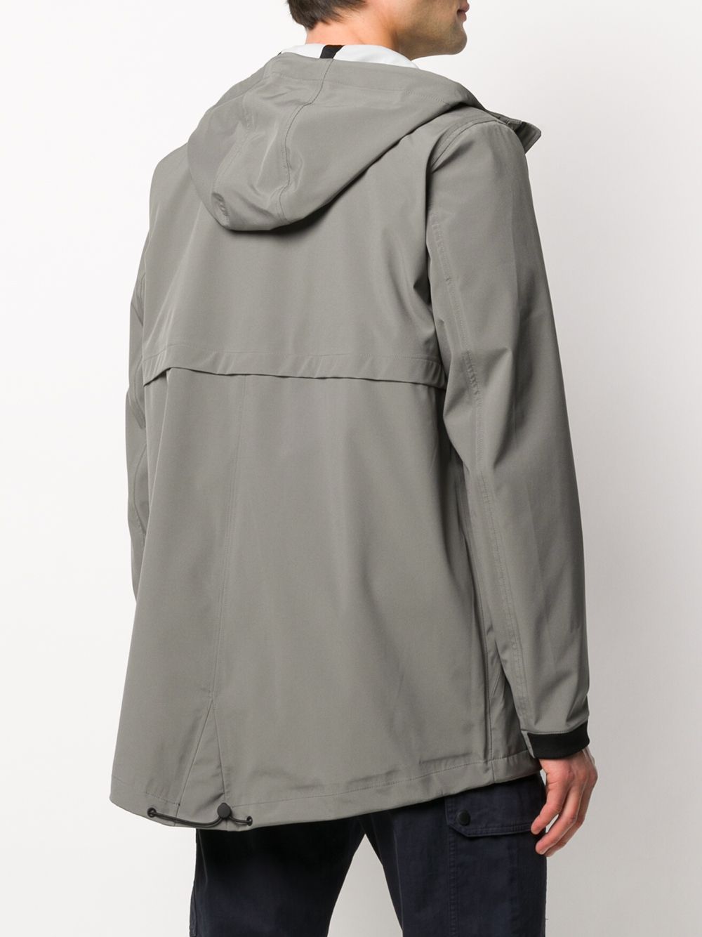 фото Ecoalf однобортное пальто с капюшоном
