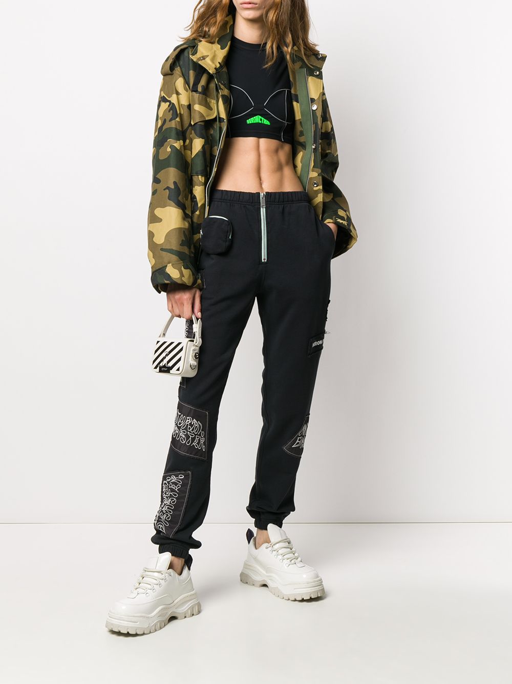 фото Heron preston embroidered track pants