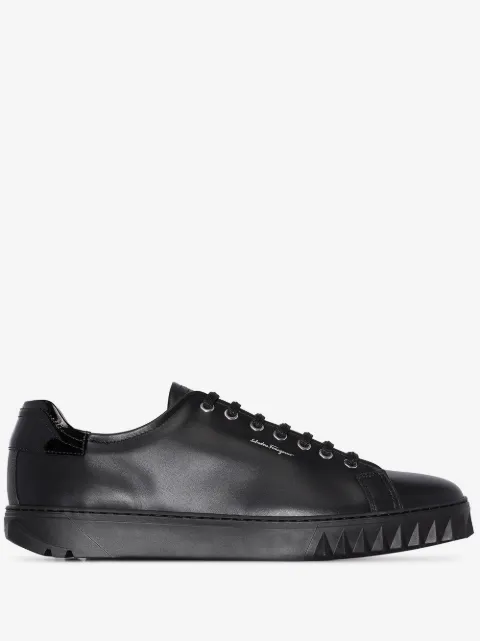 Ferragamo Cube leather sneakers
