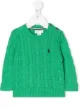 الصورة 1 من Ralph Lauren Kids كنزة منسوجة بحياكة الضفيرة