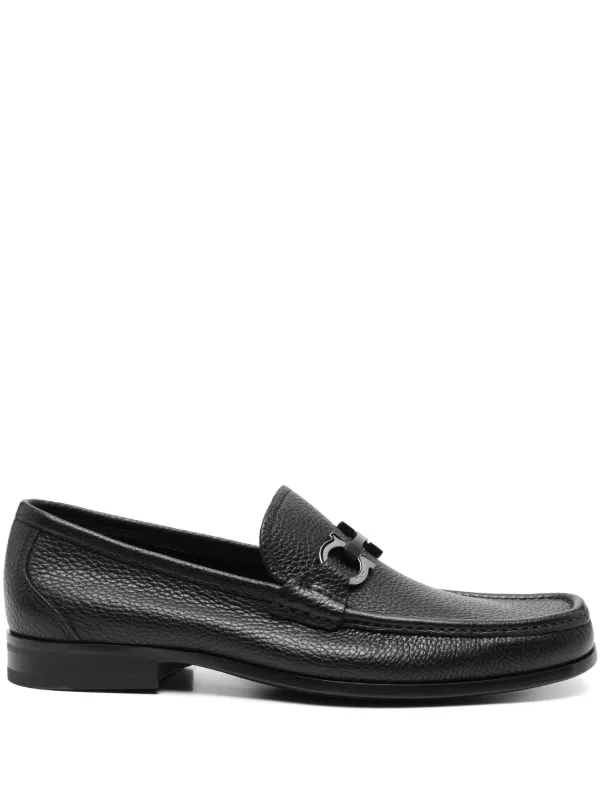高感度ショップで2023年売れたブランド レザーローファー ホースビット Ferragamo | JP FARFETCH | ブラック 靴