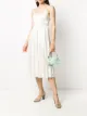 Image 2 of Ermanno Ermanno silk pleated flared midi dress
