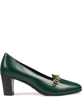 gucci logo pumps