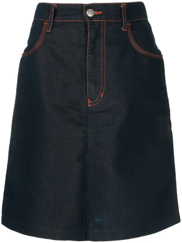 fendi denim skirt