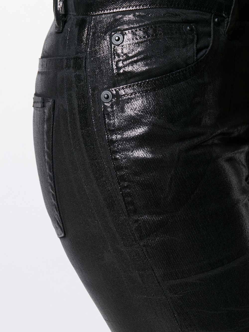 фото Saint laurent джинсы скинни с пятью карманами