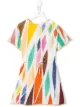 الصورة 1 من Missoni Kids فستان واسع قصير بطبعة هندسية