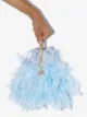 Rosantica twiggy feather clutch