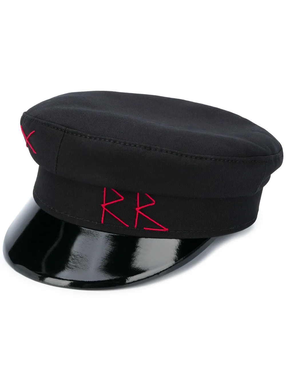 

Ruslan Baginskiy embroidered logo baker boy hat - Black