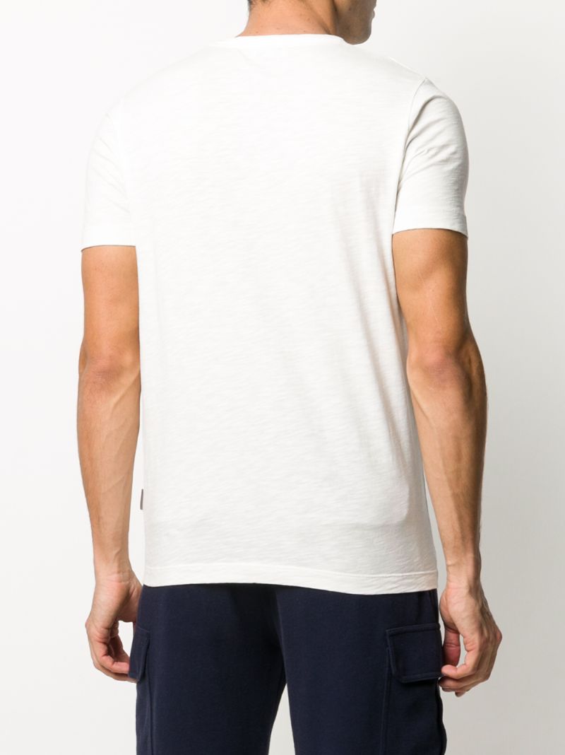 Shop Seventy Contrast-pocket T-shirt In White