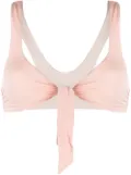 Stella McCartney tie-front bikini top - Neutrals