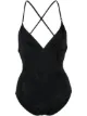 Image 1 of Stella McCartney crystal-star strappy-back swimsuit