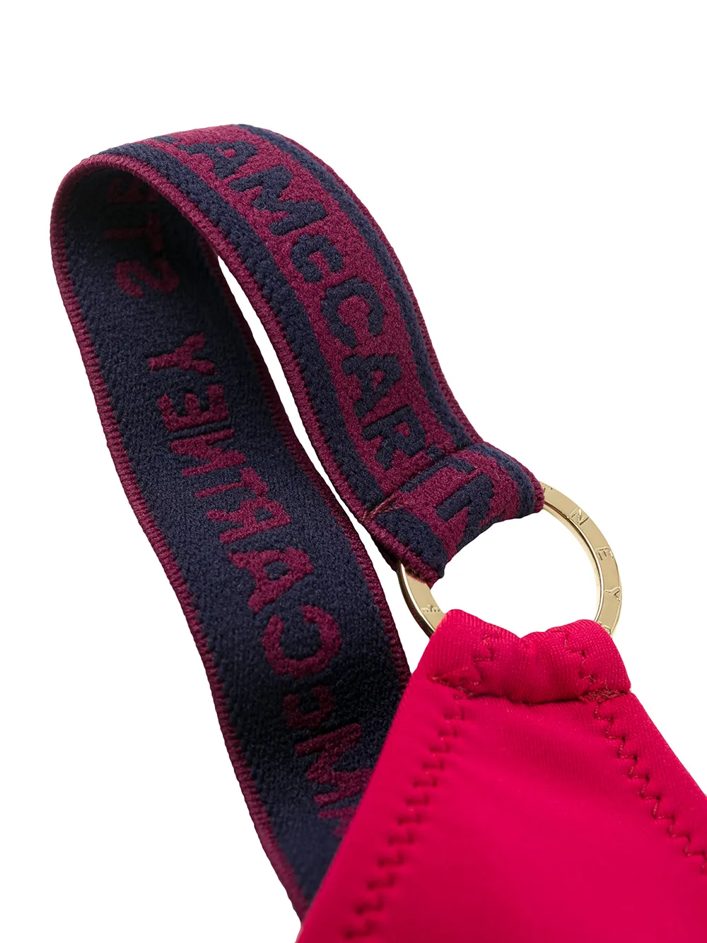 Stella McCartney Bikinitop met logoband Rood