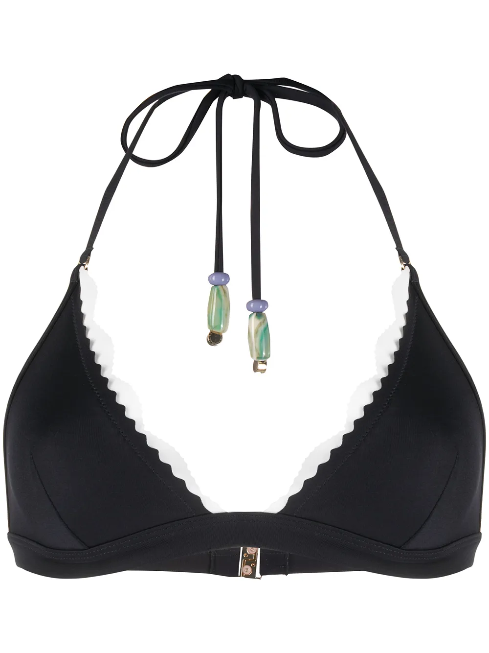 

Stella McCartney traje de baño con detalle de raya - Azul