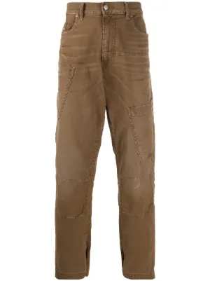 Carhartt WIP Calça Reta Double Knee | Marrom | FARFETCH BR