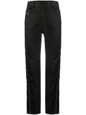 Purple Brand STRETCH LEATHER PANT BLACK BEAUTY 