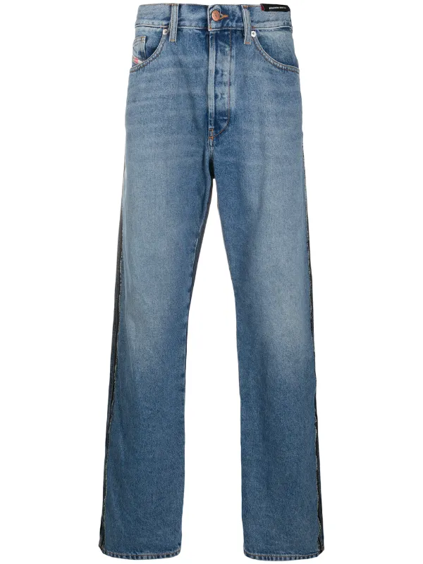 Diesel D-Macs two-tone straight jeans 