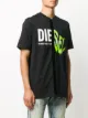 Diesel spliced logo print T-shirt