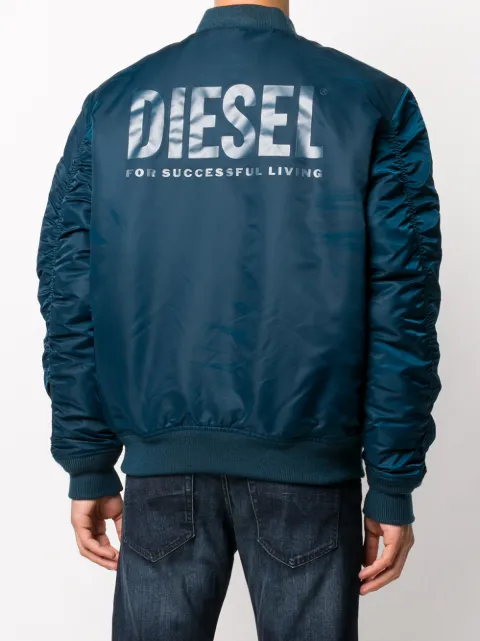 Diesel reversible padded bomber jacket 