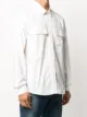 Diesel embroidered logo poplin shirt