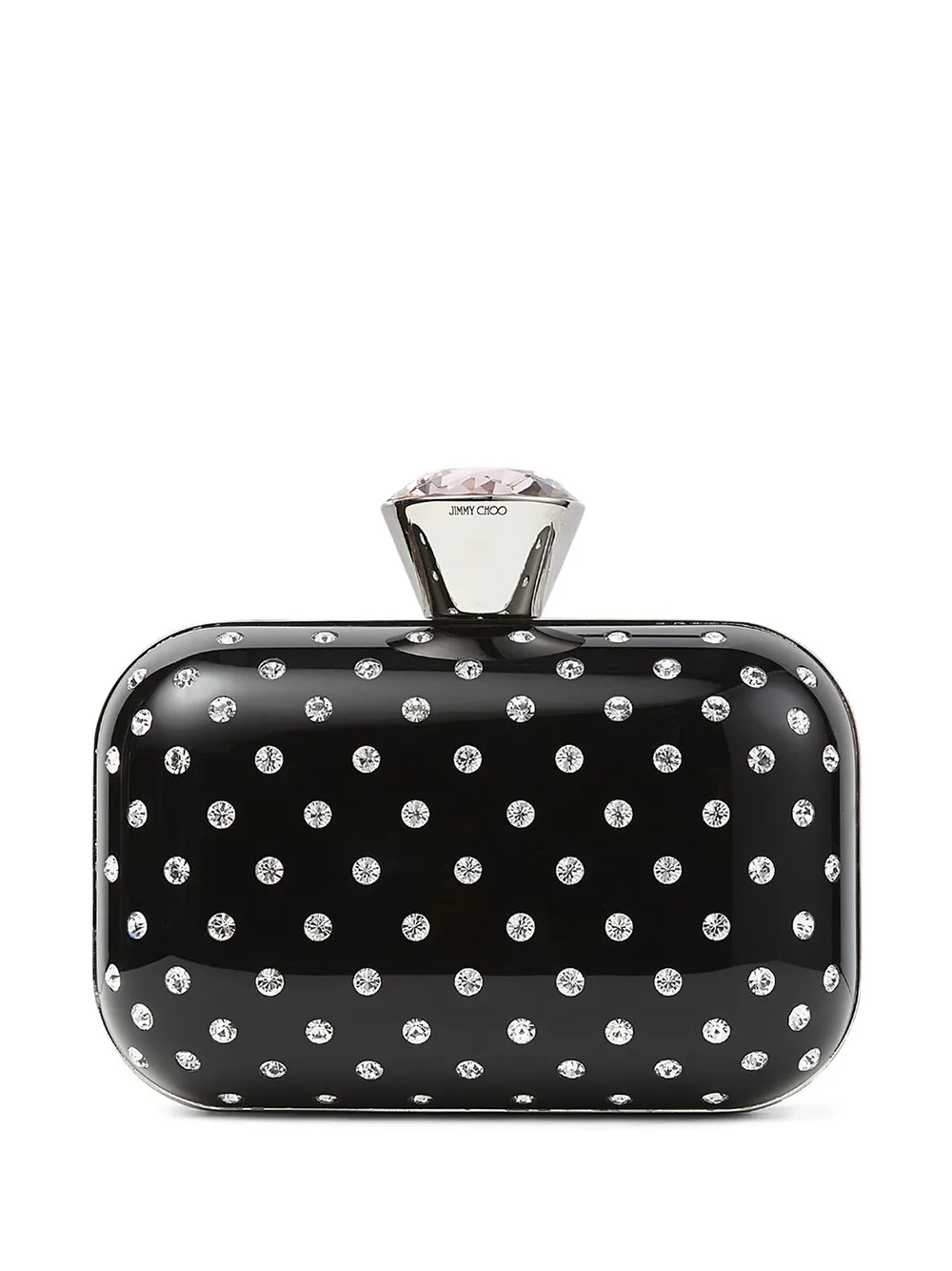 

Jimmy Choo Cloud crystal-embellished clutch bag - Black