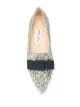 Jimmy Choo Gala glitter-embellished ballerina shoes