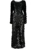 In The Mood For Love Patmos sequined maxi dress - Black