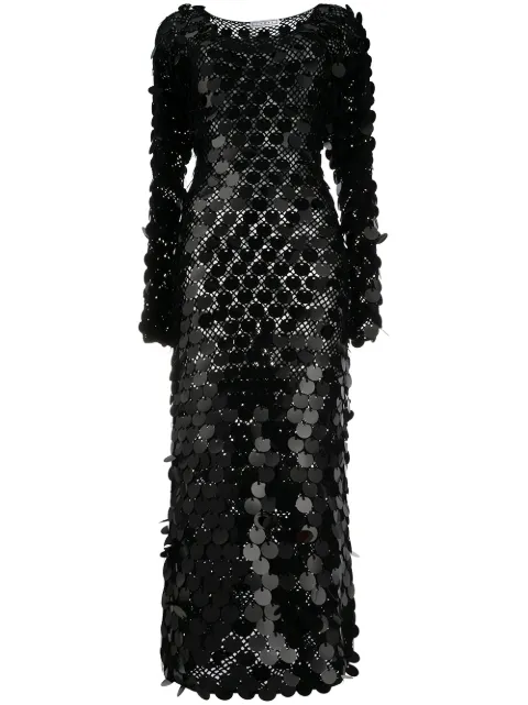 In The Mood For Love Patmos sequined maxi dress