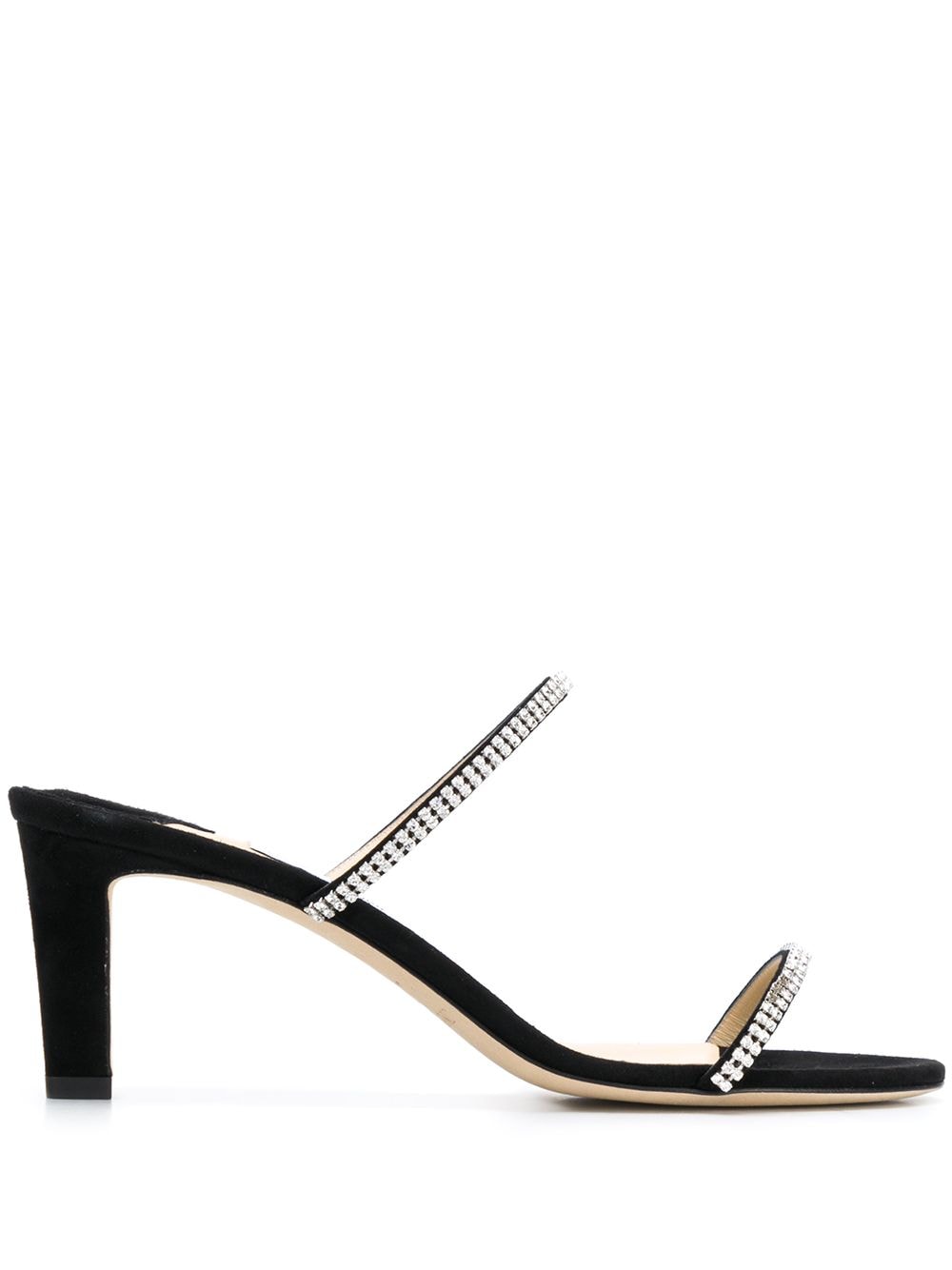 Jimmy Choo Brea 65mm crystal embellished Sandals Farfetch