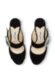 Jimmy Choo Saf crystal-buckle 85mm sandals