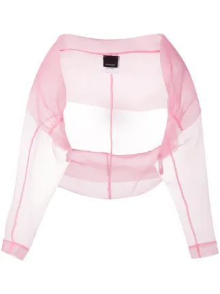 pink sheer jacket