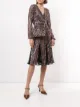 Image 2 of Marchesa Notte sequin stripe long-sleeve dress
