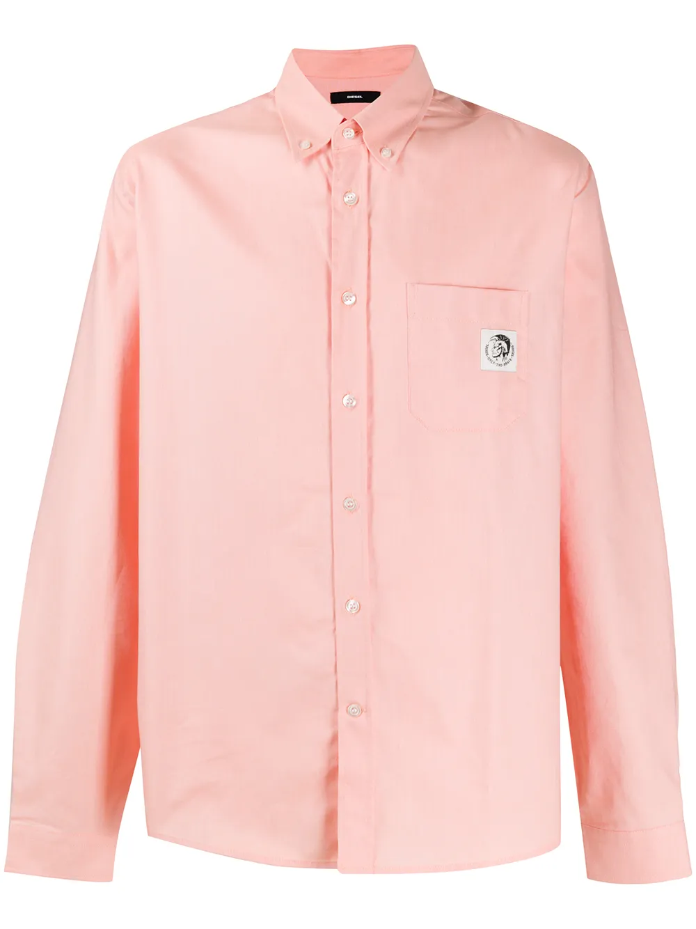 Diesel Oxford-Hemd mit Mohawk-Patch - Nude