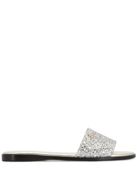 Jimmy Choo Minea Flat Sandals - Farfetch