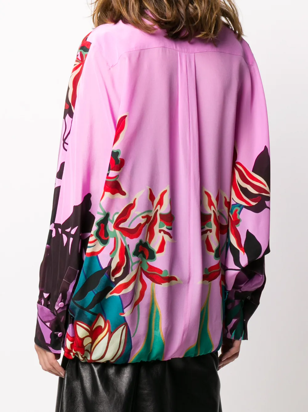 Valentino Garavani Blouse verfraaid met veren Roze