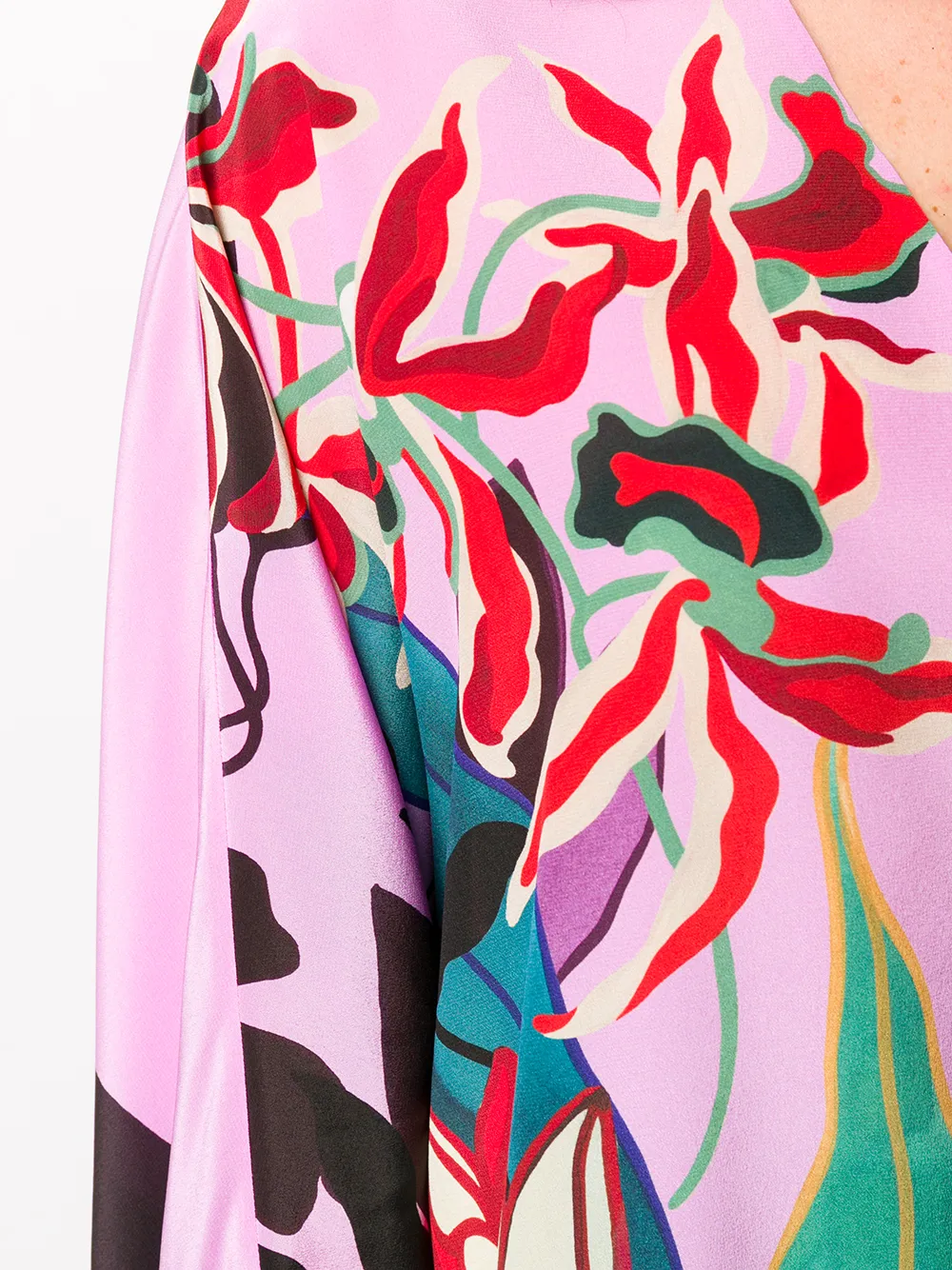 Valentino Garavani Blouse verfraaid met veren Roze