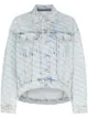 Image 1 of Alexander Wang Falling Back logo-print denim jacket
