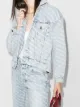 Image 2 of Alexander Wang Falling Back logo-print denim jacket