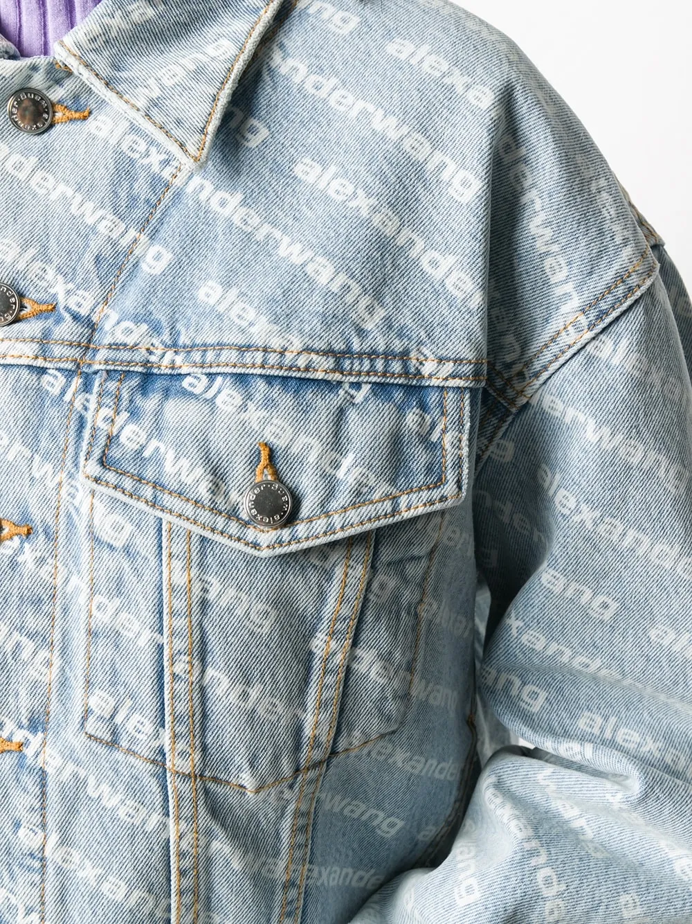 Alexander Wang all-over logo-print Jacket - Farfetch