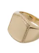 DRU. Boyfriend 14kt yellow gold diamond signet ring