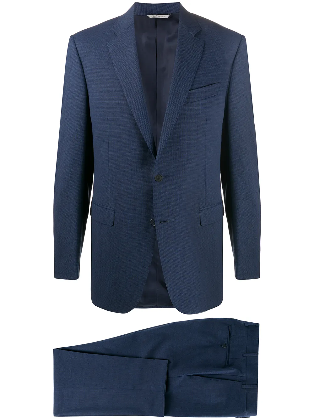 Canali Completo due pezzi a quadri - Blu