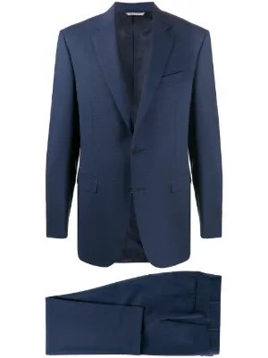 Brunello Cucinelli 两件式单排扣西装套装| 蓝色| FARFETCH CN
