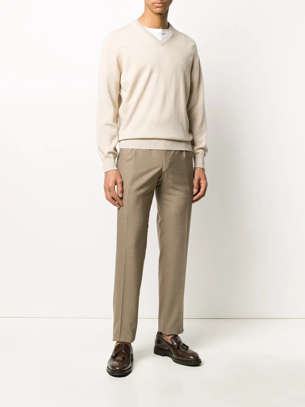 Canali Pantalon - Beige