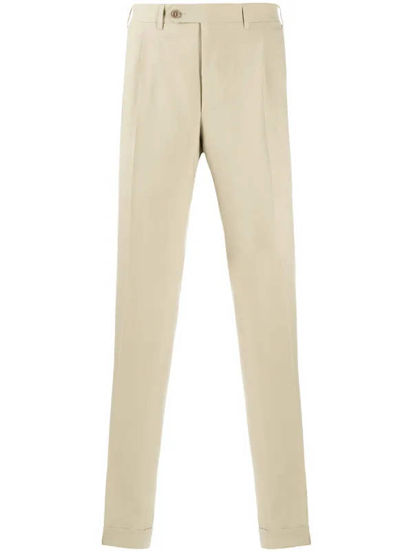 Canali Straight-fit Tailored Trousers in Neutrals