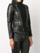 Diesel double-zip leather biker jacket