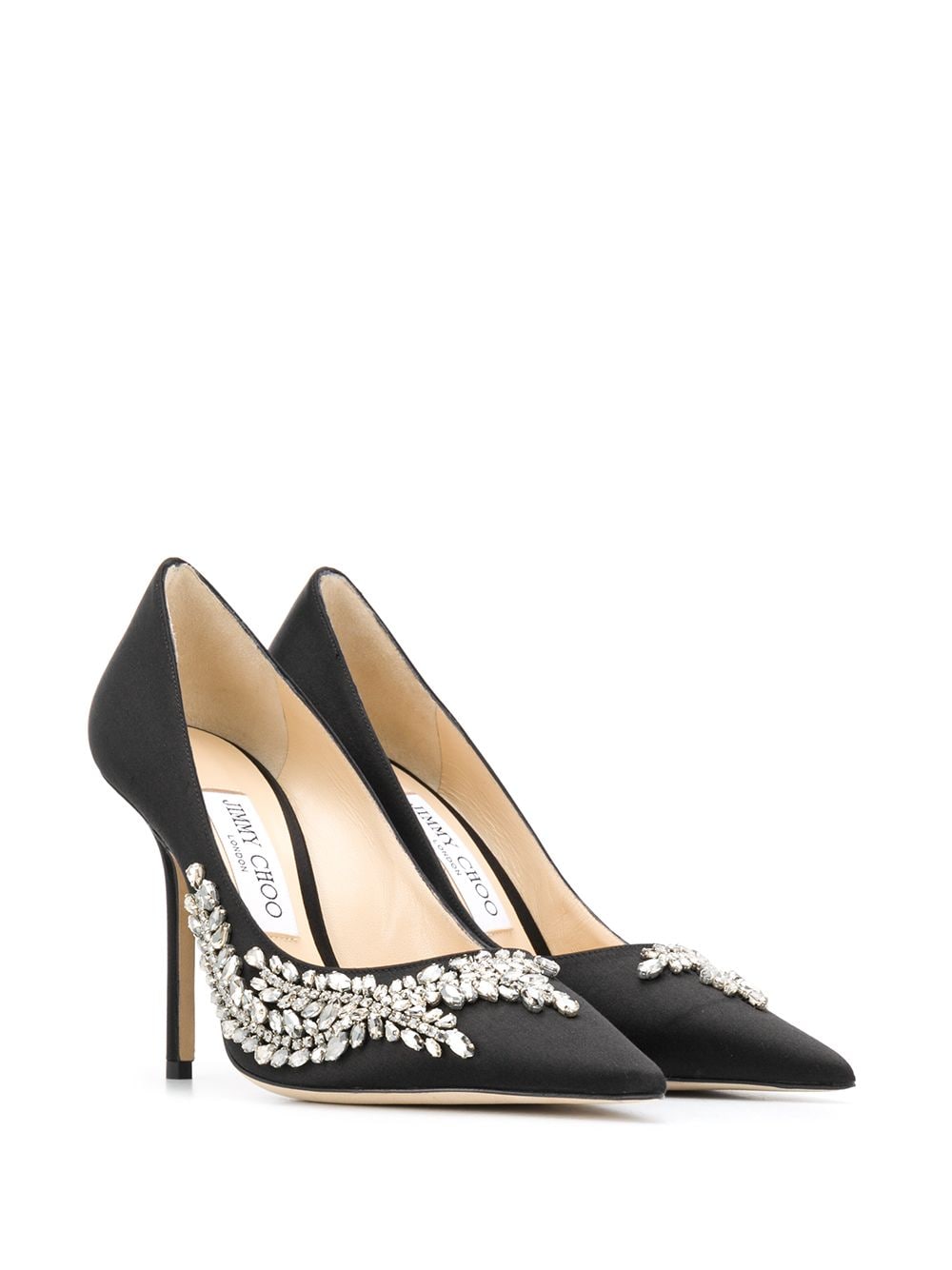 Jimmy Choo Love 100mm crystal-embellished Pumps - Farfetch